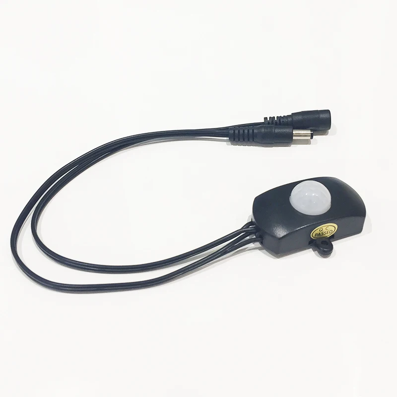 CMBetter LED Strip PIR Sensor Switch DC5V-24V 5A Body Infrared Ray PIR Motion Sensor Switch With 60cm DC Female & Male Plug (4)