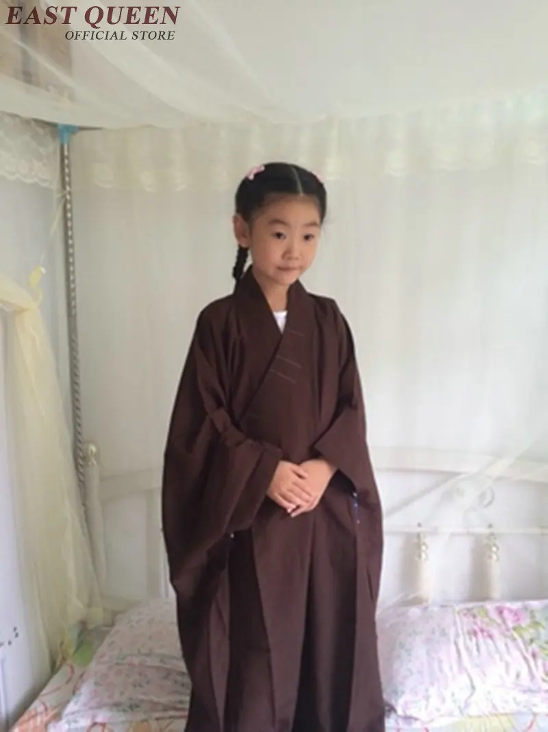 Buddhist monk robes for kids shaolin monk clothing for children shaolin robes child buddhist costume boys girls AA968