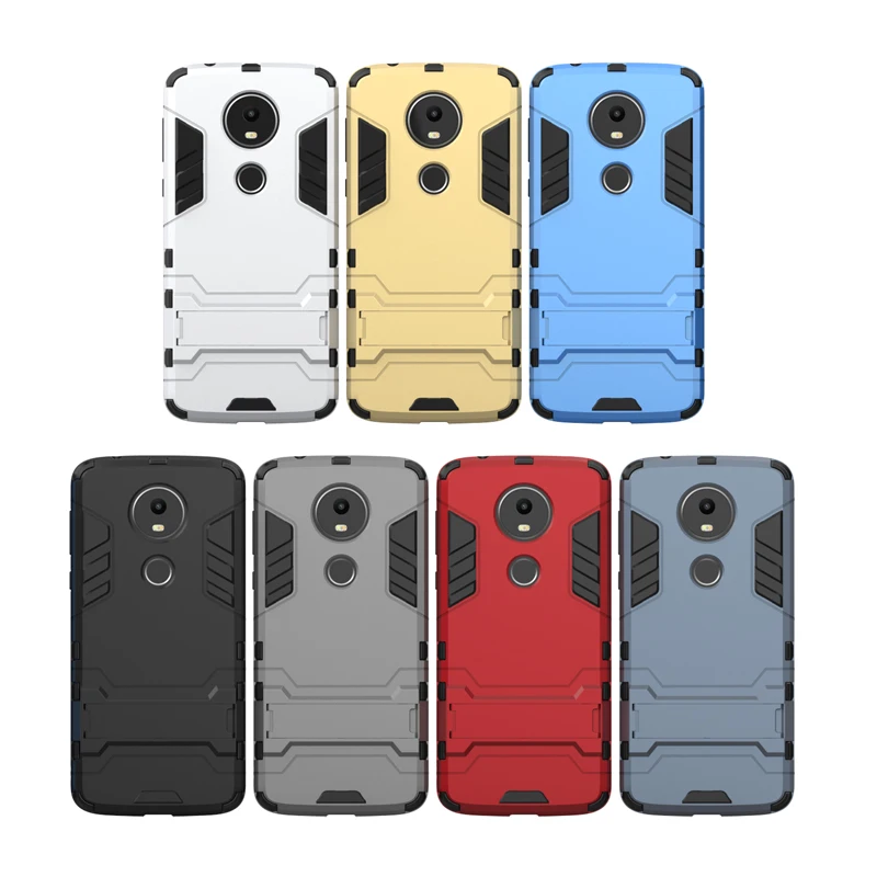 Для Motorola Moto E5 плюс Чехол для телефона Железный человек PC подставка