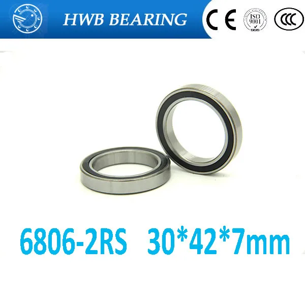 Высокое качество 61806 2RS 6806 2rs 30*42*7 мм радиальный шарикоподшипник вала|bearing shaft|bearing