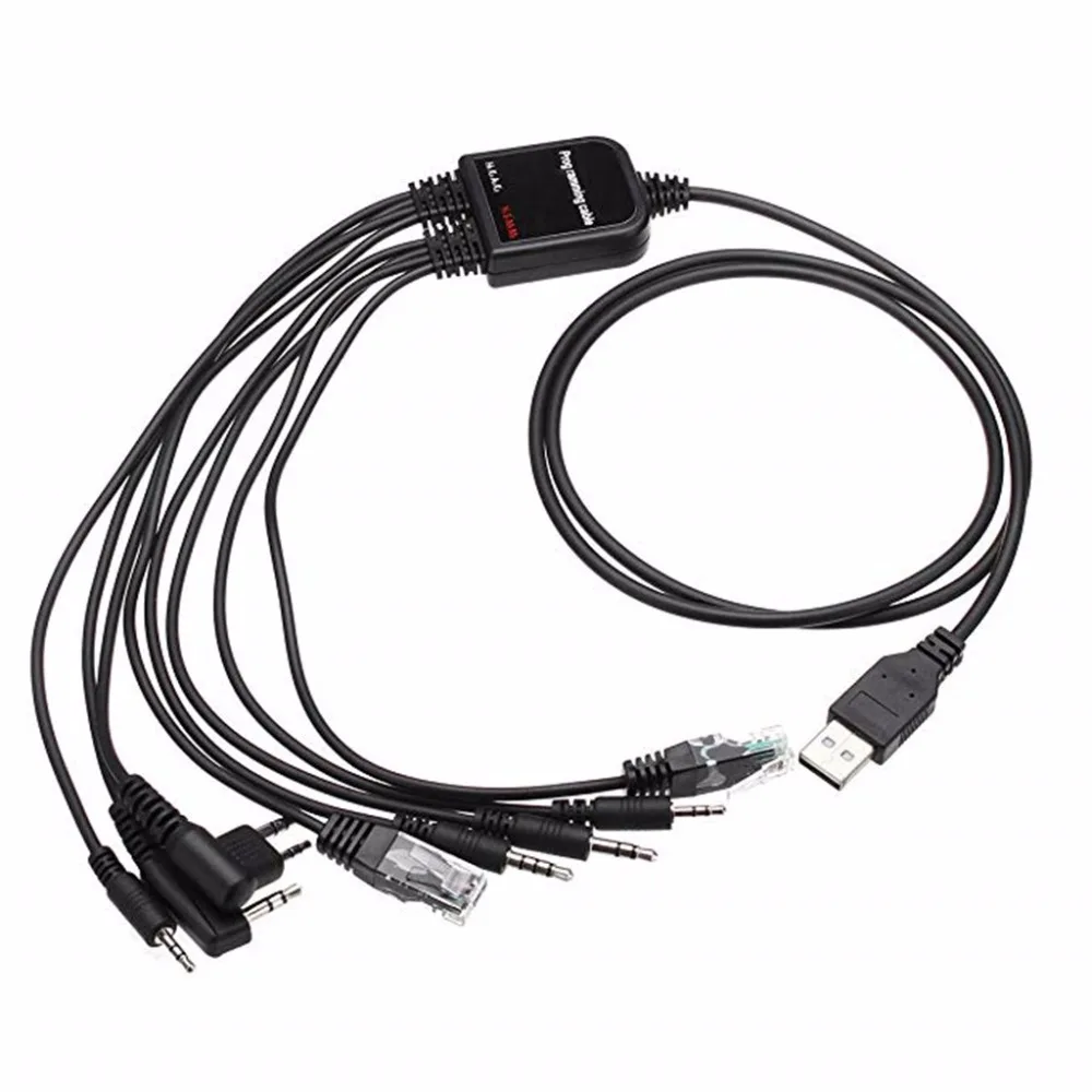 2 шт. 8 в 1 USB кабель для программирования и передачи данных Icom BaoFeng 5r Motorola hyt Ham