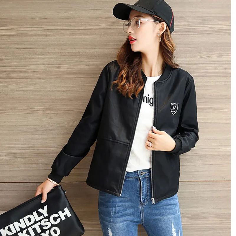 

Winter Locomotive Women's Leather Short Leather & Suede Warm jacket