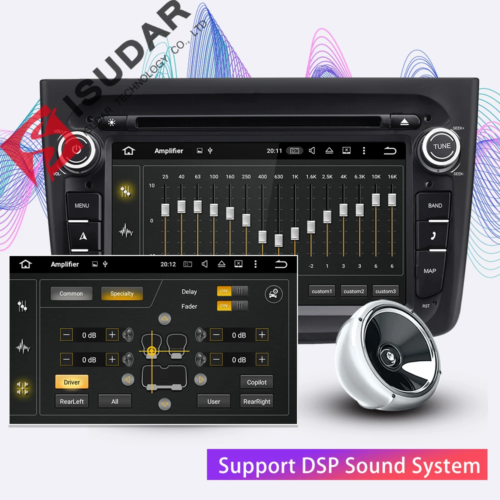 Best Isudar 1 Din Car Multimedia Player Android 9 For Alfa Romeo Mito 2008- CANBUS Auto Radio Quad Core Video DVD GPS System USB DVR 2