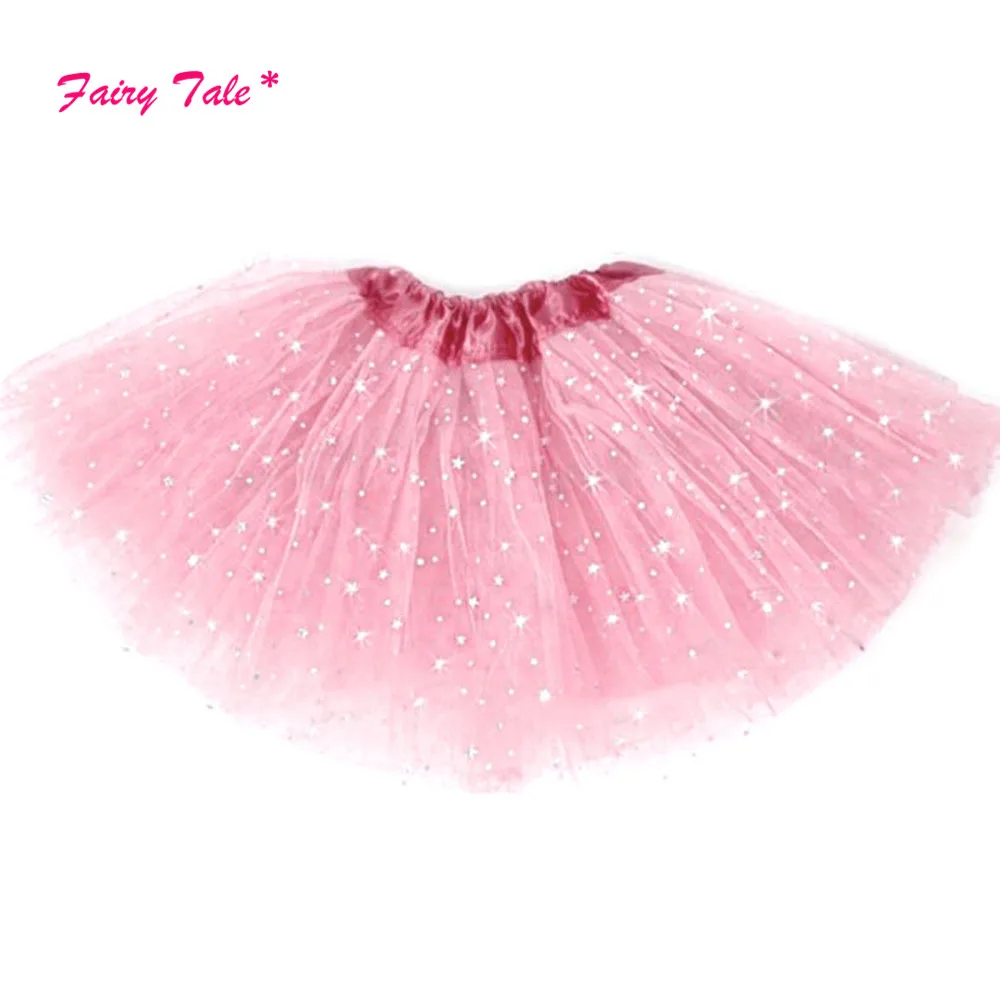 

Baby Girl Kids Tutu Skirt Star Sequins Princess Party Ballet Dance Skirt Costume 2-7Y
