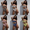 ZTVitality Sexy Maillot de bain femme 2022 Vente chaude Bikinis Push Up String Bikini couleur unie maillot de bain Coussin de poitrine Léopard Bikini Femme S-XL ► Photo 2/6