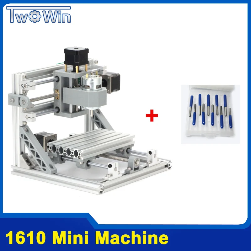 CNC Rounter DIY 1610 мини станок с ЧПУ, рабочая зона 16*10*4,5 см, 3 оси PCB фрезерный станок с GRBL управлением - Цвет: 1610 Machine