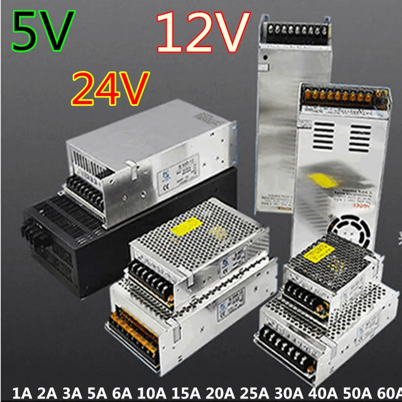 Switching power supply LED strip power supply adapter AC 100 240V