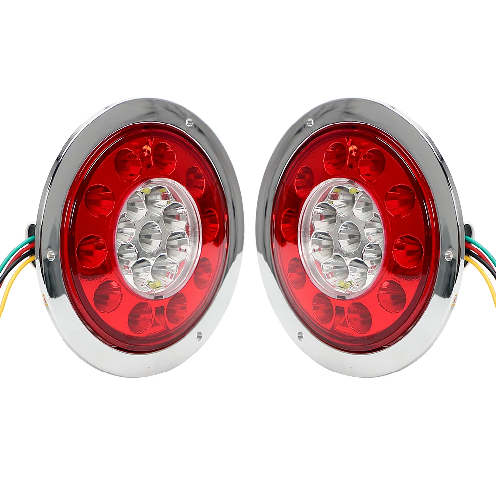 ITimo Car Brake Light 19LED Red/Yellow LED Round Tail