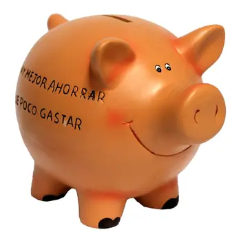 

Piggy piglet's in ceramics with sentence 10x8x13