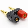 1pcs Gold Plated Banana Plug Connector Speaker Amplifier Extended Terminal Binding Post ► Photo 3/5