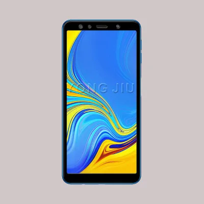 2 шт полное покрытие закаленное стекло для samsung Galaxy A7 9H против царапин безопасная защита экрана стекло для A750 A750F - Цвет: Black