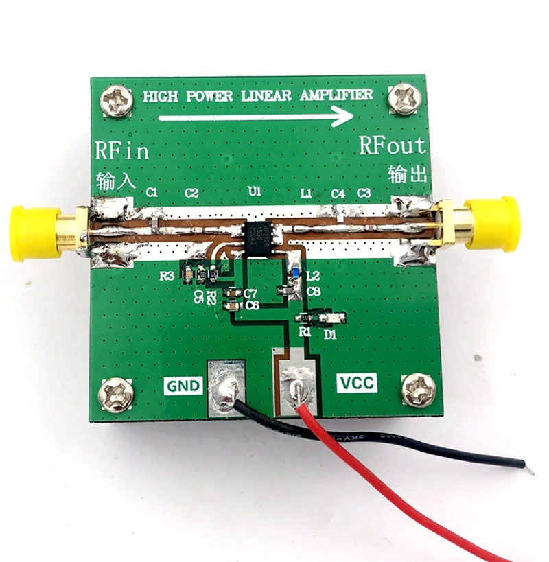 RF2126 400-2700 МГц широкополосный Восстановленный усилитель мощности 2,4 ГГц 1 Вт для wifi Bluetooth ham радио усилитель