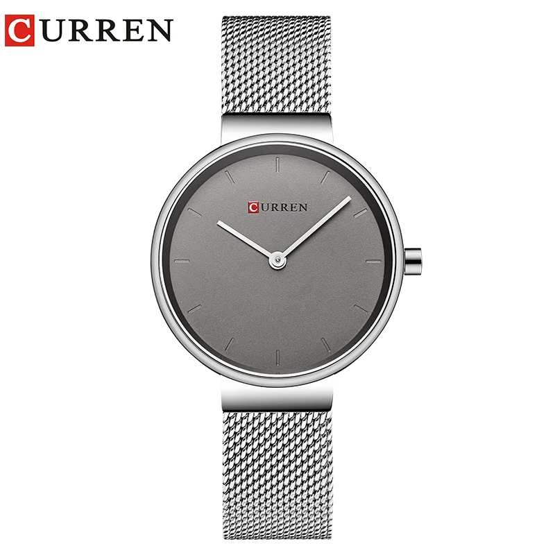 CURREN New Women Watch Fashion Dress Ladies Watches Stainless Steel Quartz Wristwatch Hot Sale Saat Clock relogios feminino