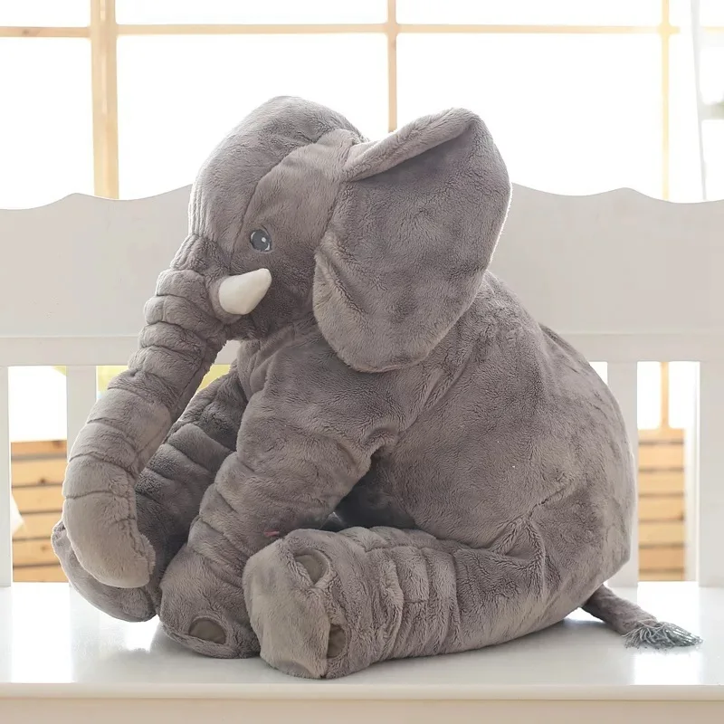 Дропшиппинг мультфильм 40/60 см плюшевая игрушка слон, детская подушка под спину для сна, мягкая подушка, слон, Детская кукла, подарок на день рождения