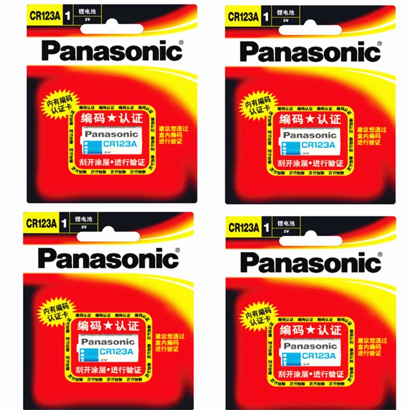 4 шт./лот новый оригинальный Panasonic CR123A CR17345 3 В литиевая батарея камера не