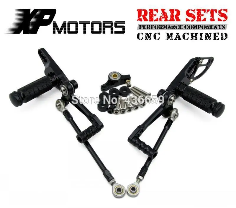 

Motorcycle Black Adjustable Foot Peg Racing Foot Control Rear Set For Ducati StreetFighter S 1098 2009 2010 2011 2012 2013