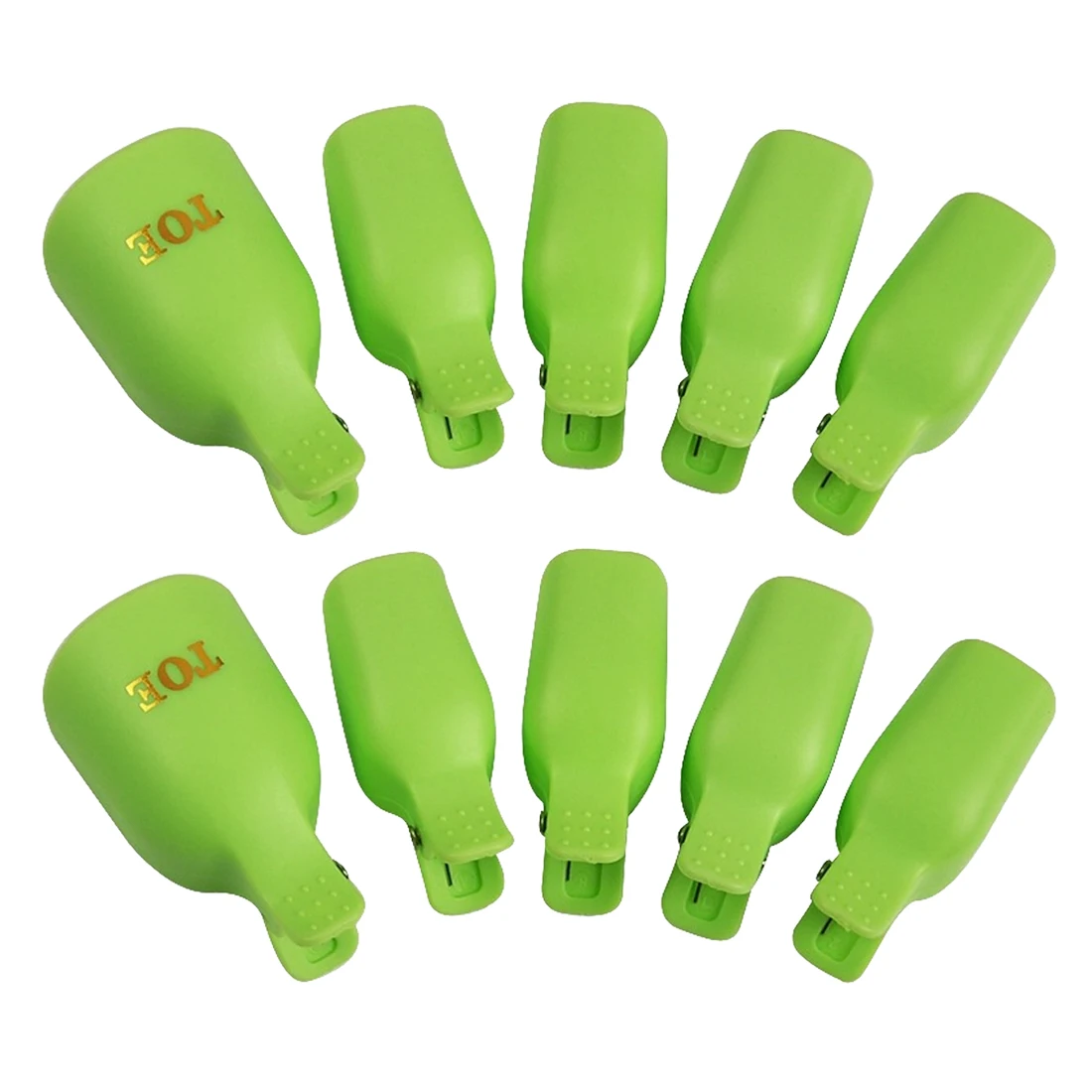 

Hot 5Pcs Plastic Foot Toe Nail Art Soak Off Cap Clip UV Gel Polish Remover Wrap Tool Beauty Nail Care Tools