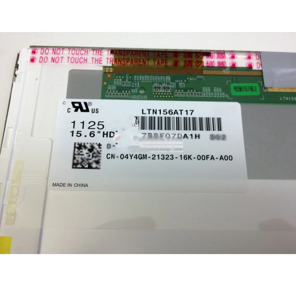 LTN156AT17 ЖК-дисплей светодиодный экран 40pin ноутбук Глянцевая матрица замена панели HD 1366X768 класс A
