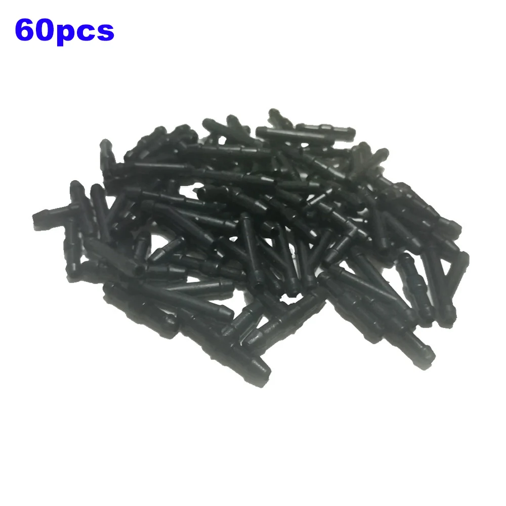 

60pcs/Lot Plastic Car Windshield Washer Nozzles Hose Water Tube T/Y/I Type Connector Splitter Black ar Accessories