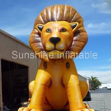 Customized full printed oxford outdoor cartoon character giant inflatable lion inflatable animal model for advertising inflatable cute advertising duck