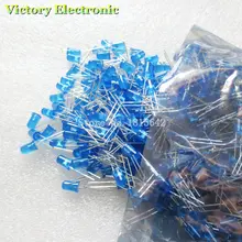 200PCS/Lot 5MM Blue LED Diode Round Diffused Blue Color Light Lamp F5 DIP Highlight New Wholesale Electronic