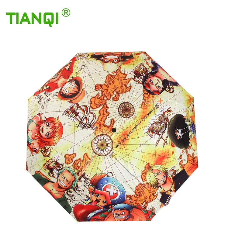 Novelty items ONE PIECE anime umbrella rain/sun women, creative