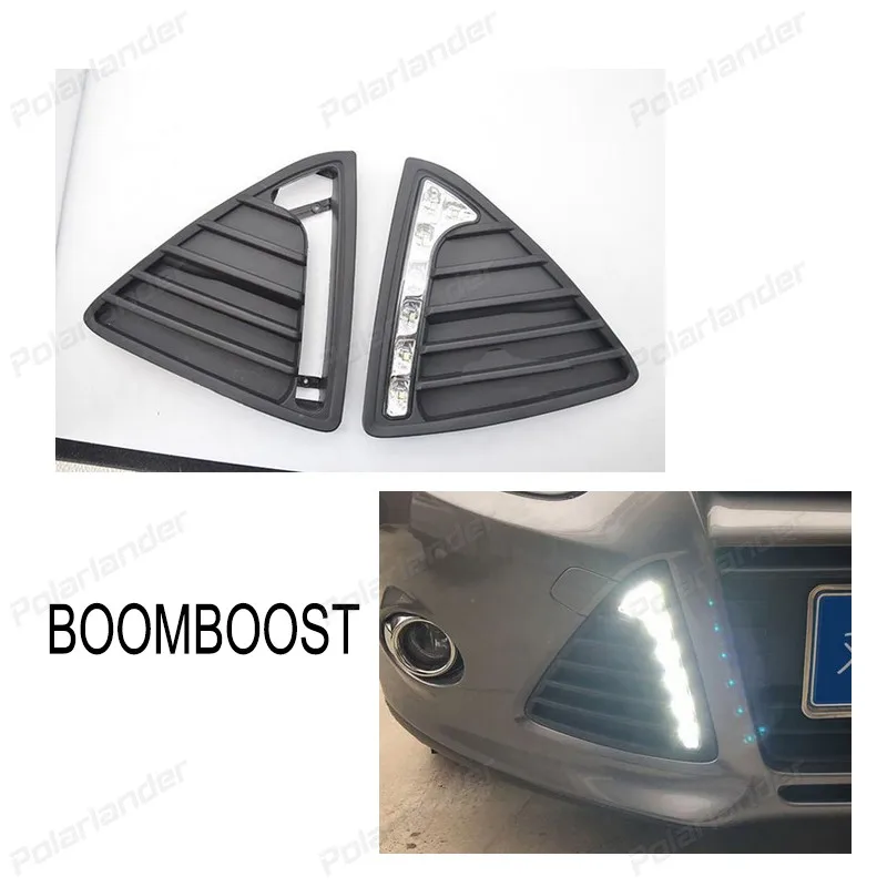 BOOMBOOST Daytime running lights For F/ord F/ocus 2012-2014 Car styling 2 pcs auto accessory LED
