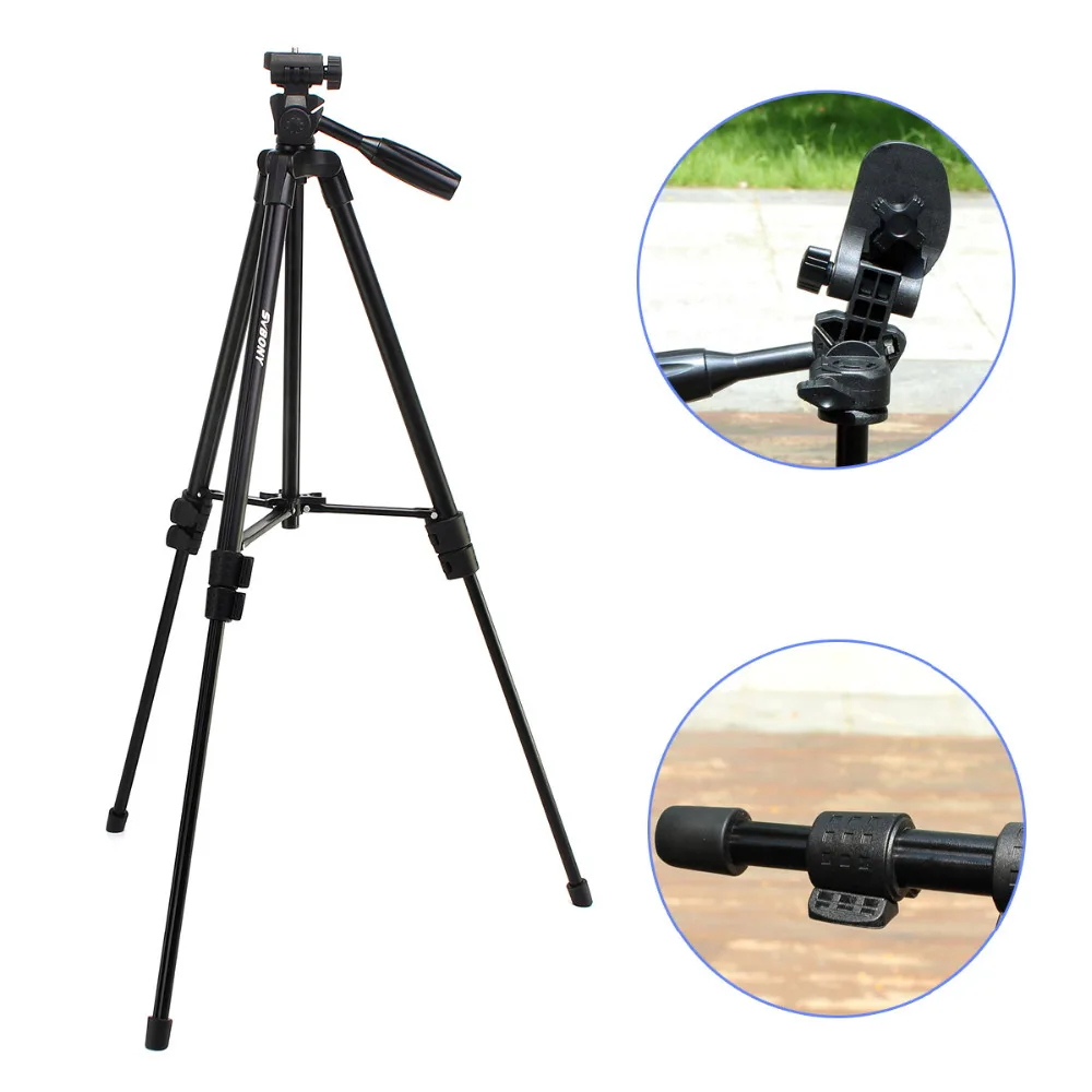 SVBONY Tripod Portable 49" Travel Aluminum Lightweight DSLR Cameras Video Spotting Scope Watching Carrying Bag SV102 SV101 detachable tripod