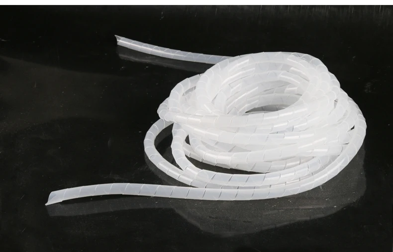 

1pc Wire protection sleeve winding tube PE spiral plastic wrapping tape