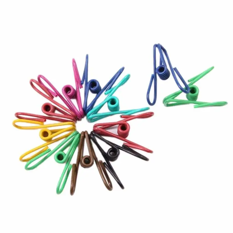 

10pcs Mixed Color Stainless Steel Cloth Towel Socks Clip Paper Note Laundry Pegs Kitchen Office Home Supplies
