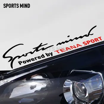 

10 Pieces Sports Mind Car Styling On Car Lamp Eyebrow Automobiles Car Sticker For nissan teana j31 exterior accessories