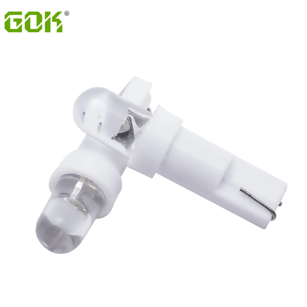 

10PCS T5 led 1w T5 LED 58 73 74 Twist Socket Dashboard Gauge Lamps Car Warning Indicator Instrument Cluster Lights Bulb 12V