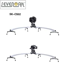 Sevenoak SK-CS02 Pro DSLR Camera 1/2 Circle Slider Dolly Track Video Stabilizer for Canon Nikon Sony