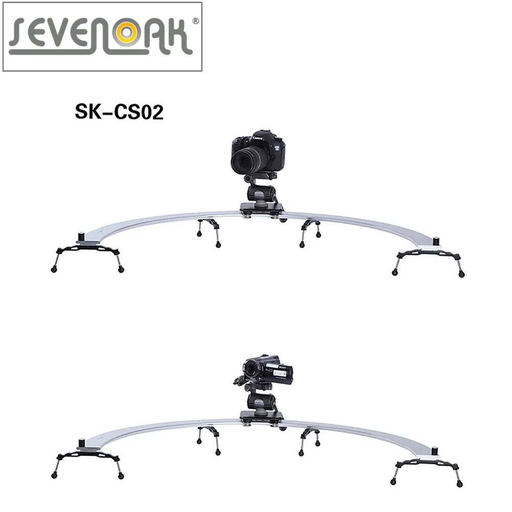 Sevenoak SK-CS02 Pro DSLR Camera 1/2 Circle Slider Dolly Track Video Stabilizer for Canon Nikon Sony Sevenoak SK-CS02 Pro DSLR Camera 1/2 Circle Slider Dolly Track Video Stabilizer for Canon Nikon Sony
