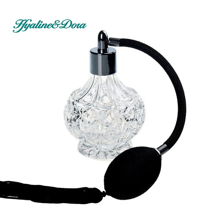 

Crystal Art Decor Vintage Style Perfume Spray Bottle Atomizer Refillable Glass Bottles Star Sharp Home Decoration