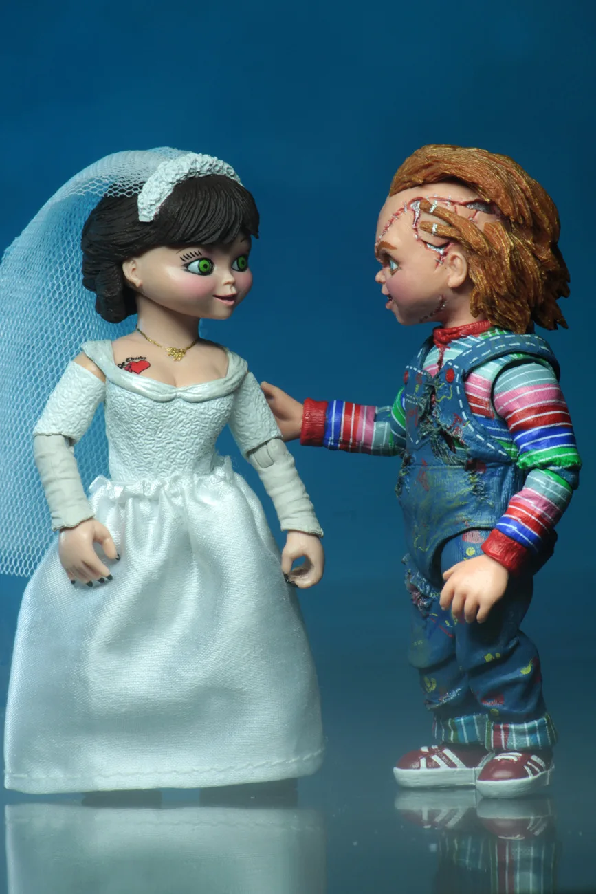 Фильм детская игра NECA Невеста Чаки Ultimate, на каблуке-столбике и Тиффани Виниловая фигурка кукол игрушки