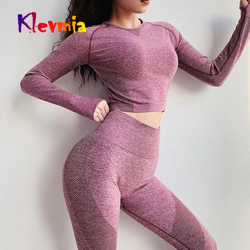

Gym Fitness Vital Seamless Sport Shirts Long Sleeve Shirt Women Crop Top Yoga Sport T-shirt Workout Tops Sports Wear For Woman
