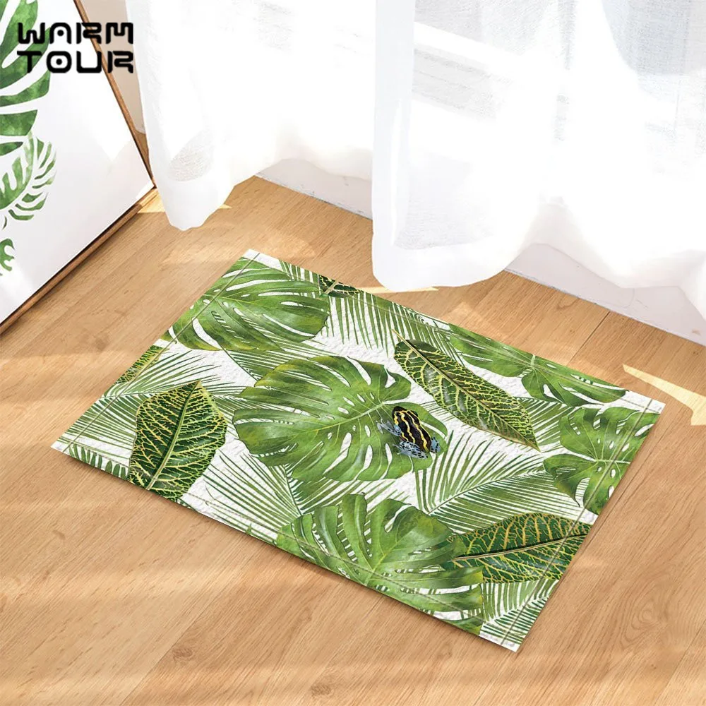 Warm Tour Tropical Hawaiian Exotic Plants Door Mat Home Decor Indoor