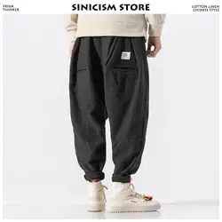 Sinicism Store мужские зимние шаровары 2018 мужские s уличные брюки мужские хип-хоп повседневные Модные джоггеры брюки плюс размер