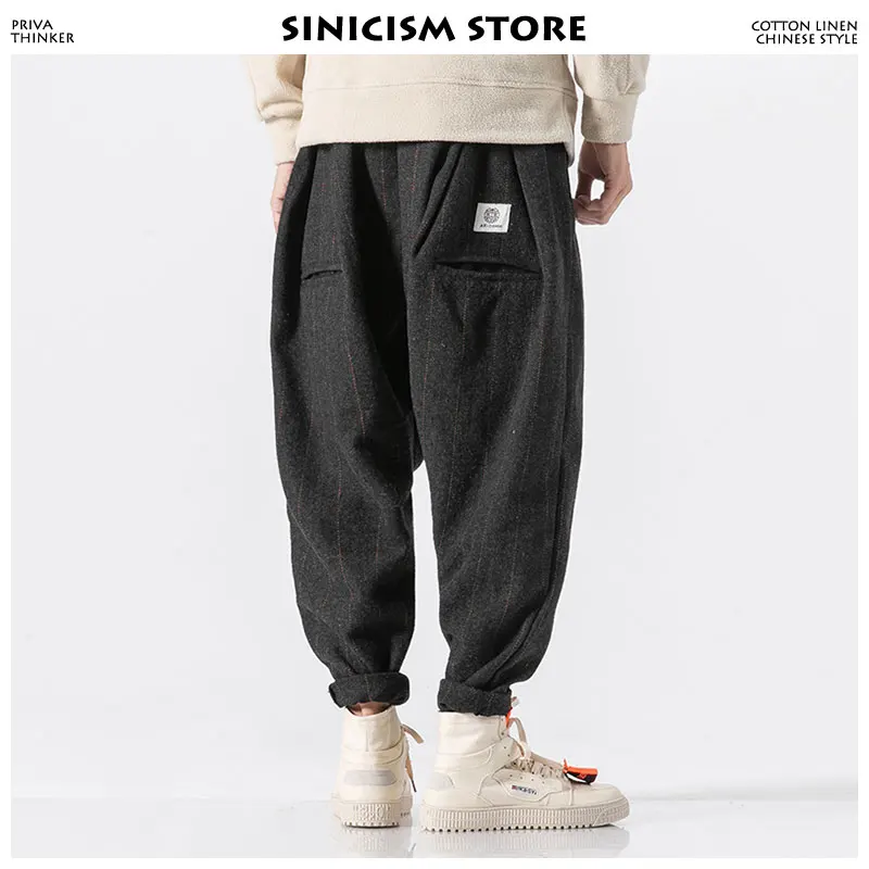 

Sinicism Store Men Winter Harem Pants 2019 Mens Streetwear Pants Male Hip Hop Casual Fashions Joggers Pants Trousers Plus Size