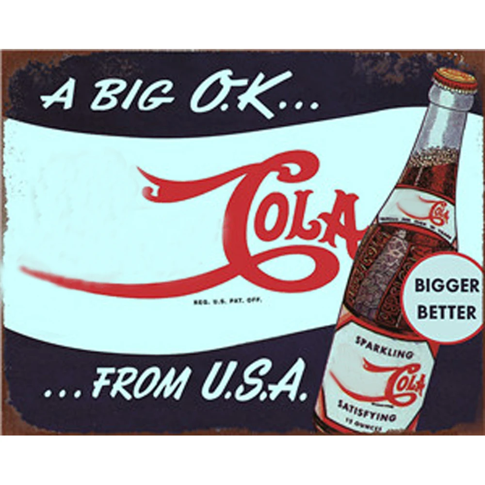1001(764) Cola металлическая пластина с винтажным рисунком жестяные знаки настенные наклейки-постеры декоративное украшение на стену клуб паба домашний Декор стены 30*20 1001(735 - Цвет: 1001(764)