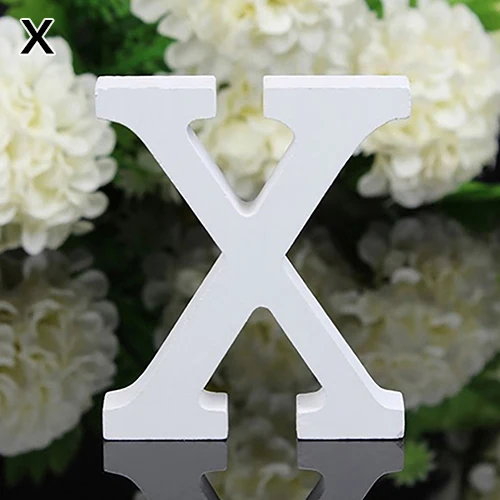 Модные большие деревянные буквы алфавита настенный Свадебная вечеринка украшение для дома магазина - Цвет: X