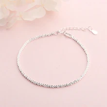 Браслеты из стерлингового серебра 925 пробы для женщин, девочек и детей, изысканные модные изящные браслеты для женщин, минималистичные ювелирные изделия, подарок для девушки