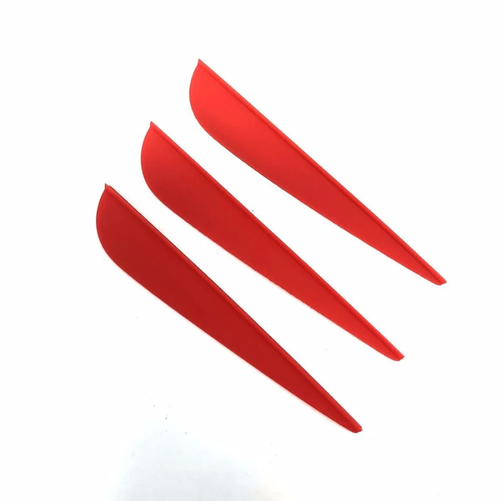

For Yourself Hunting And Shooting Outdoors 100pcs 3 inch Black Water Drop TPU Plastic Vane Feather Fletch Arrows Archery