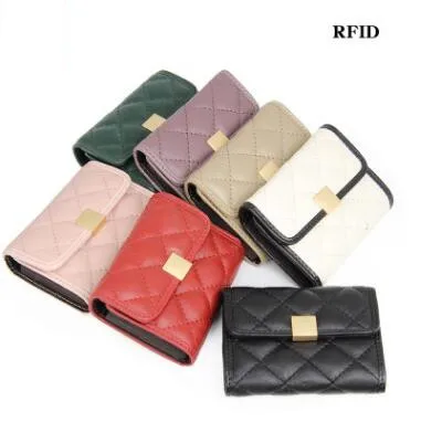 

2019 new Genuine Leather Women Credit Card Holder Wallet Card holder Card Purses Coin Pocket
