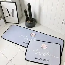 Простая в современном скандинавском стиле коврик нескользящий коврик ковер для спальни модный дверной коврик туалет/коврик на кухню