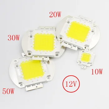 

10PCS DC12V 10W 20W 30W 50W White 6000-6500K High Power LED Light Emitting Diode