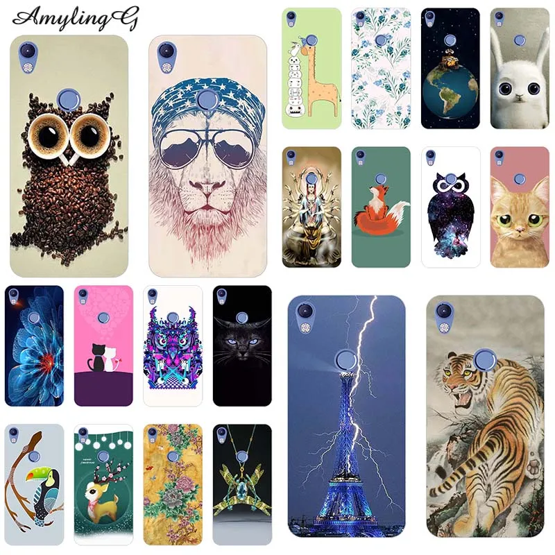 

Fashion Print Phone Cases For Tecno Camon CM CA6 5.7" Case Cartoon Cover Soft Silicone TPU Fundas Para Style Funny Owl Wolf Cute