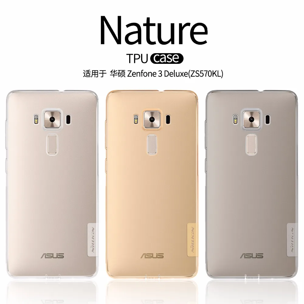 

Asus Zenfone 3 Deluxe ZS570KL case TPU back cover NILLKIN Nature Transparent clear TPU soft case with retailed package