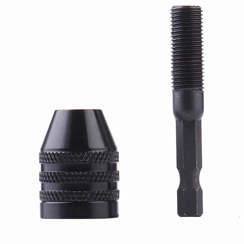 

0.3-6.5mm Keyless Drill Chuck Screwdriver Impact Driver Adaptor Hex Shank Drills Grinder Converter Metal Drilling